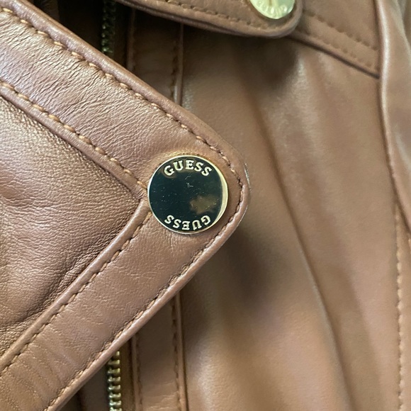 NWT Guess women leather Jacket, M - Picture 9 of 12